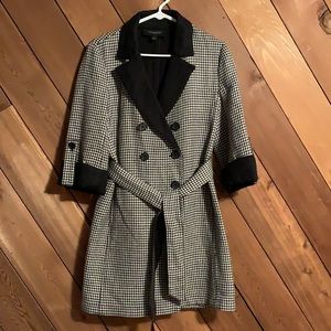 Ann Taylor Houndstooth Wool Jacket